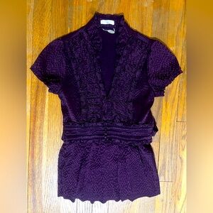 A dark purple preppy top